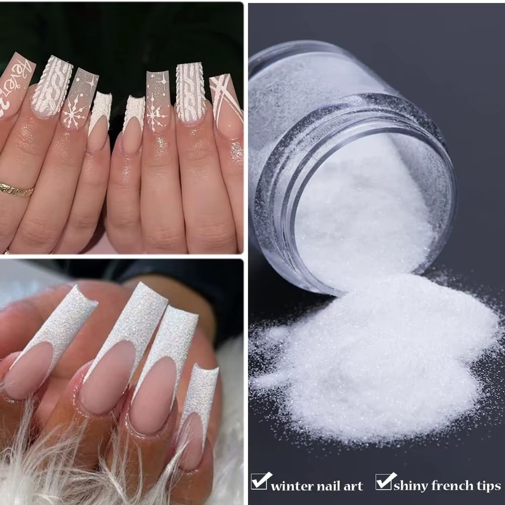 Poudre à paillettes pour ongles