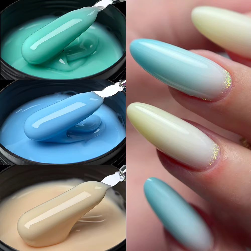 Jillnails Macaron Gel Builder vernis à ongles 100g/50g LED Gel UV pour Extension d'ongles