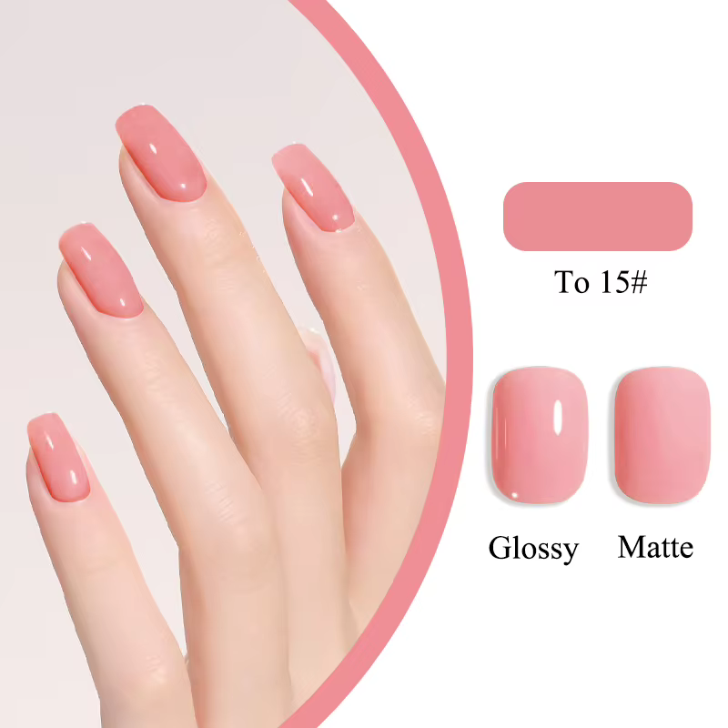 Gel rose pêche Mijiaer - semi-permanent, durcissement UV/LED, professionnel, sans alcool, longue tenue, DIY/salon, manucures quotidiennes