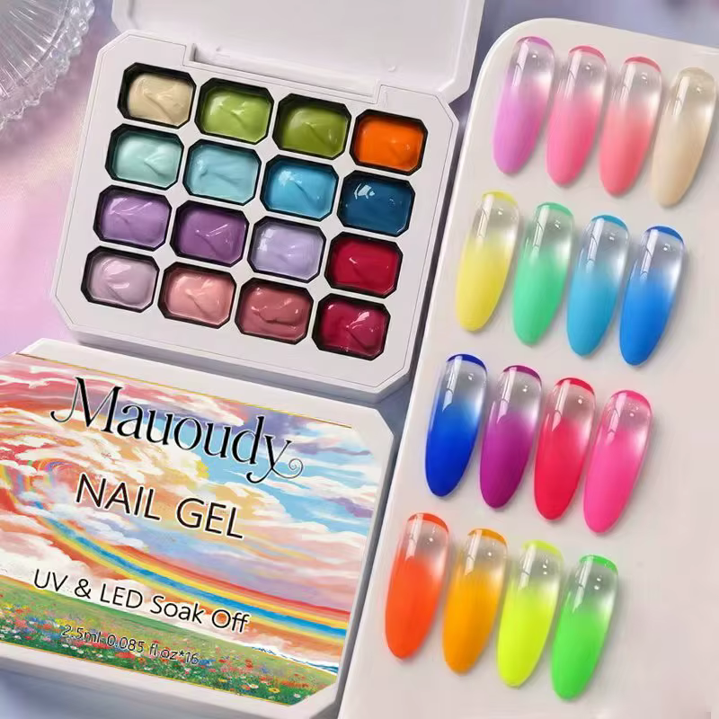 Vernis à ongles gel solide 16 couleurs