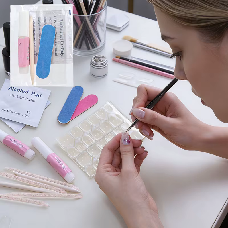 Kit d'outils pour ongles à presser 5 pièces