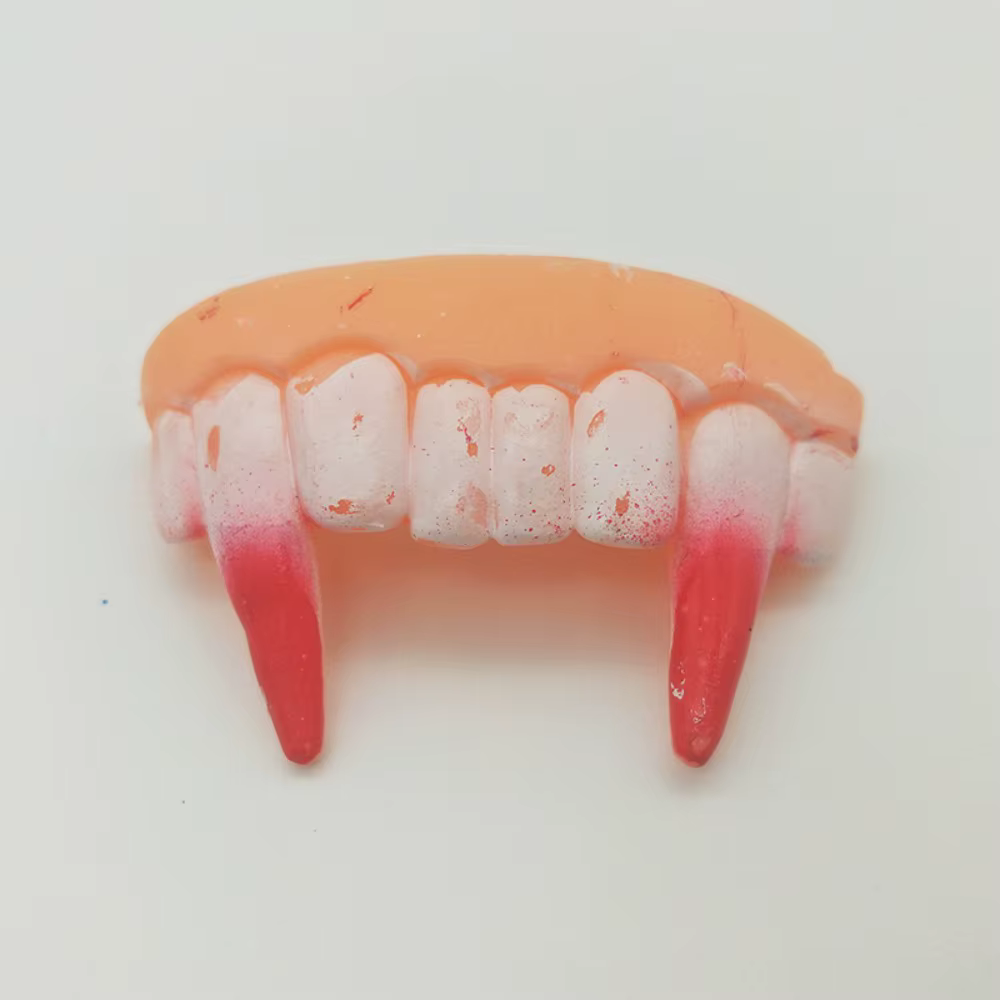 Prothèses dentaires amusantes, 10 styles, fausses dents en caoutchouc, jouet choquant, fausses dents, Gadgets de nouveauté