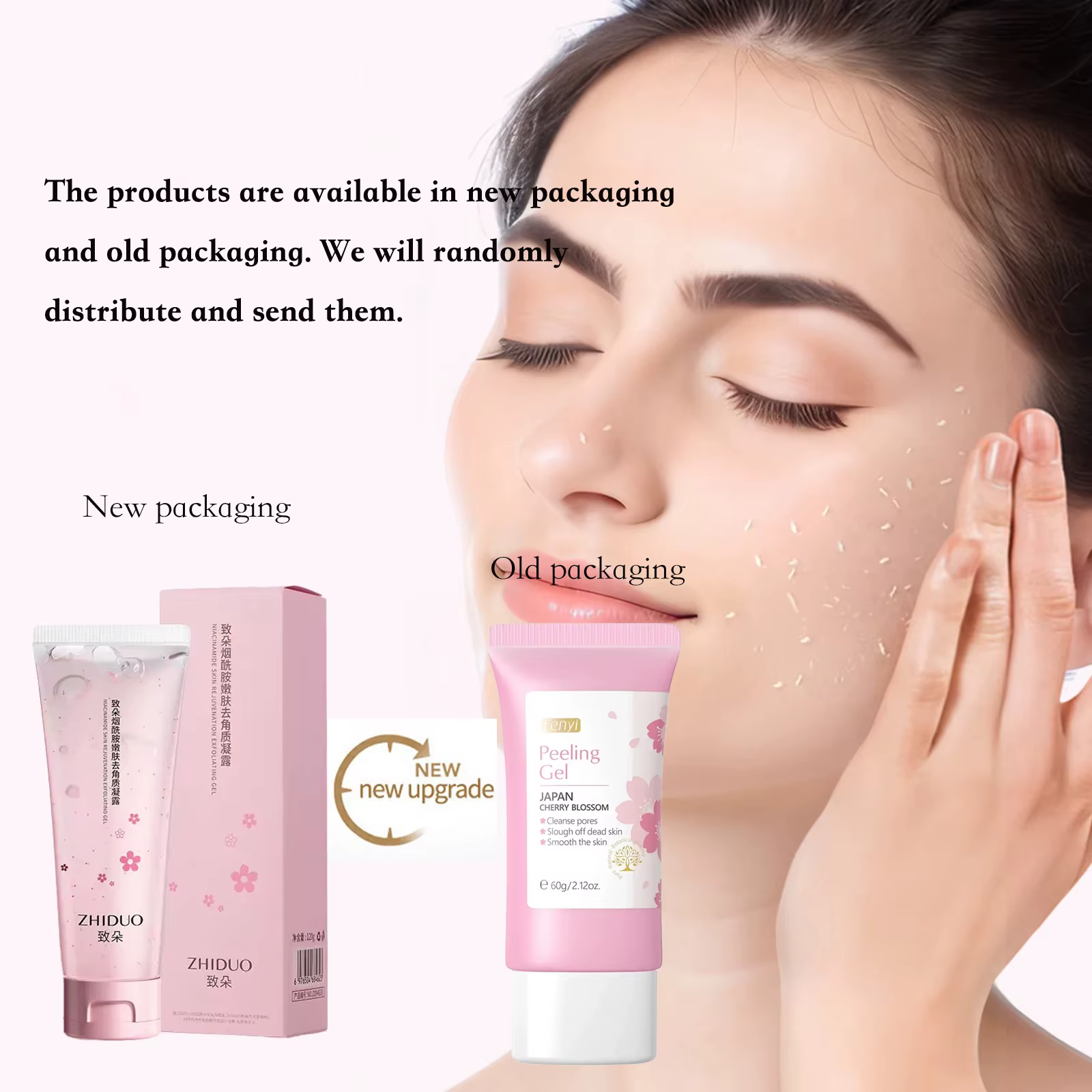 Gel exfoliant pour le nettoyage en profondeur du visage, soin de la peau, blanchiment, hydratant, réparation, gommage facial, soin de la peau