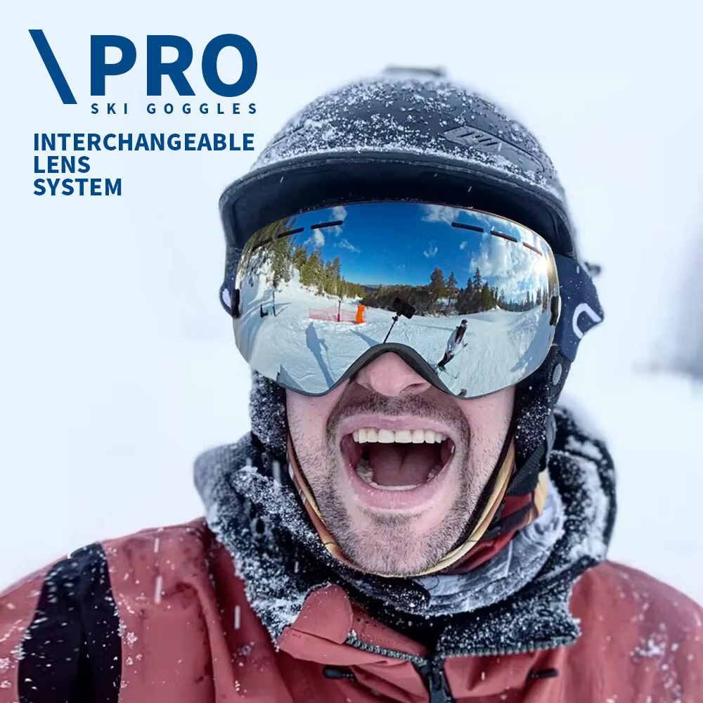 NATFIRE lunettes de Ski Double couches Anti-buée UV400 Snowboard lunettes de neige motoneige lunettes Sport de plein air Ski Googles