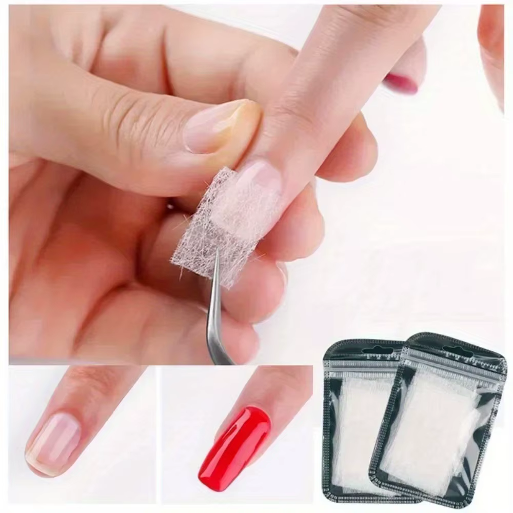 Extension d'ongles en soie et fibre de verre