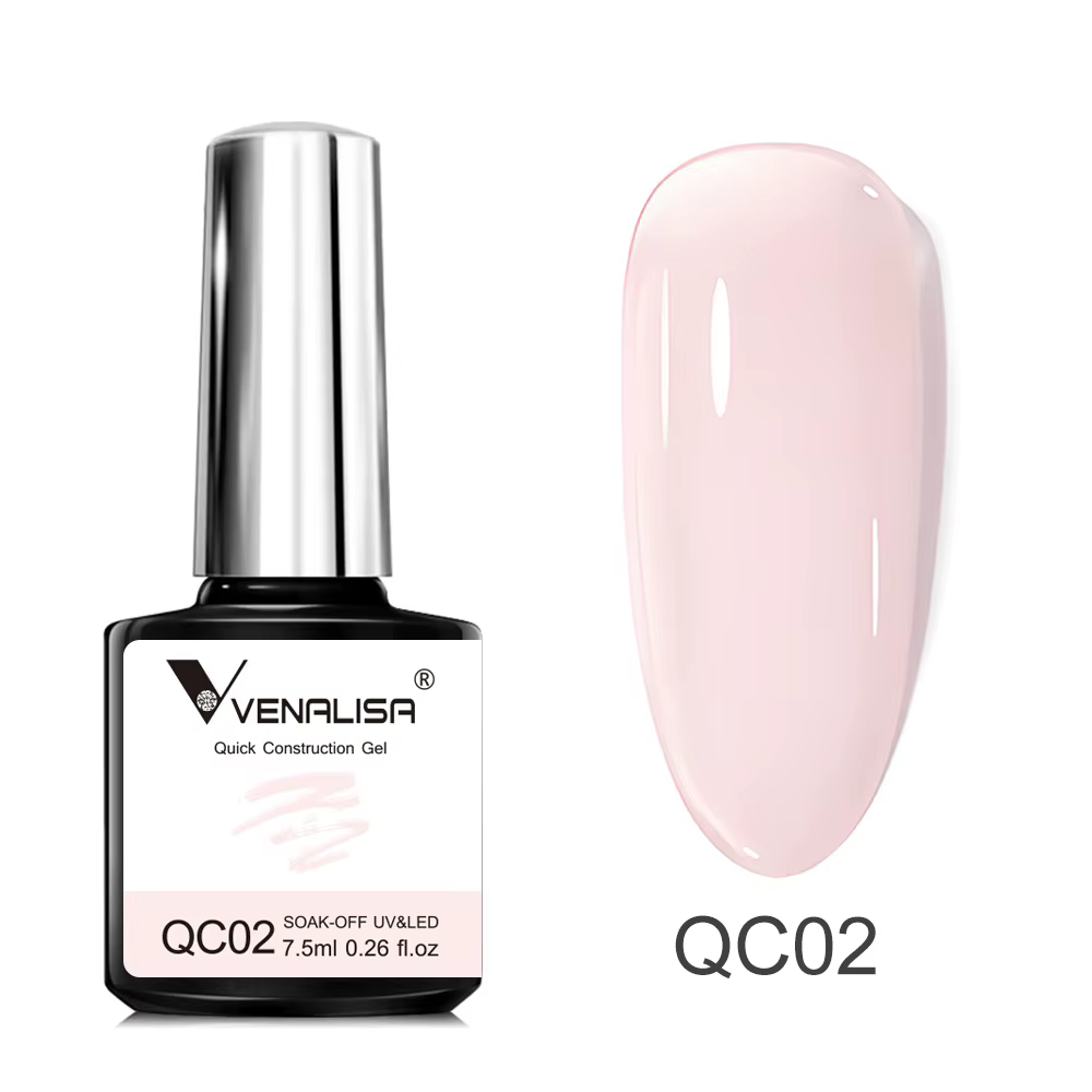 VENALISA 7.5ml Gel de Construction rapide Semi Transparent gelée couleur vernis à ongles renforcement tremper UV LED Gel rose nu