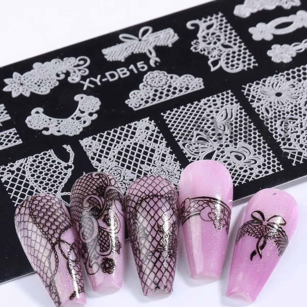 Plaque d'estampage pour Nail Art de mariage