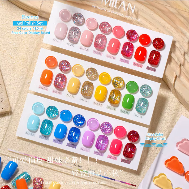 Eleanos Macaron-Ensemble de Verhéritage à Ongles Gel UV LED
