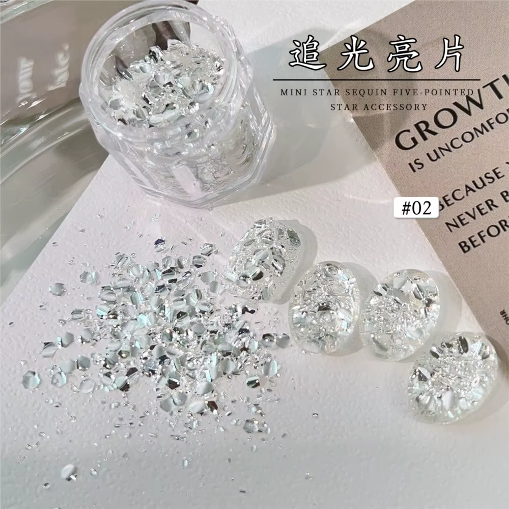 Paillettes holographiques épaisses pour vernis à ongles