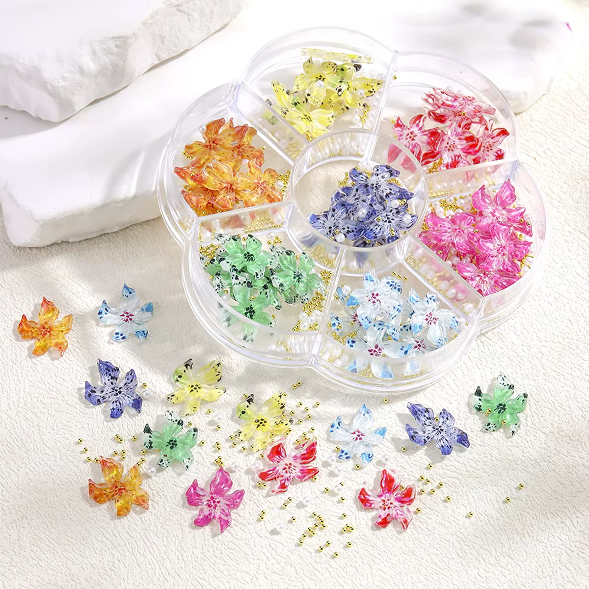 Décorations pour ongles en résine