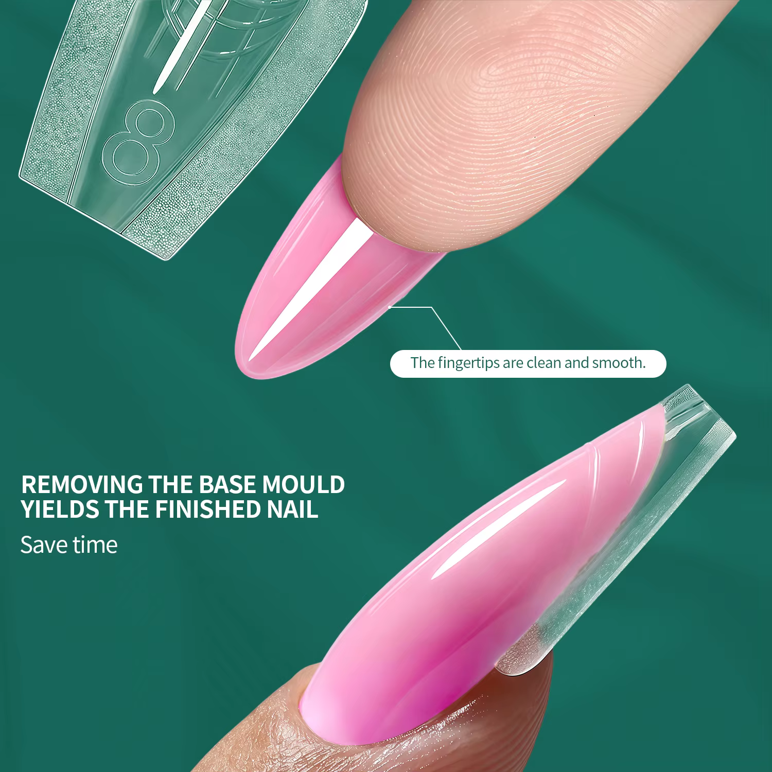 Kit de formes à ongles doubles Nailpop courtes ovales