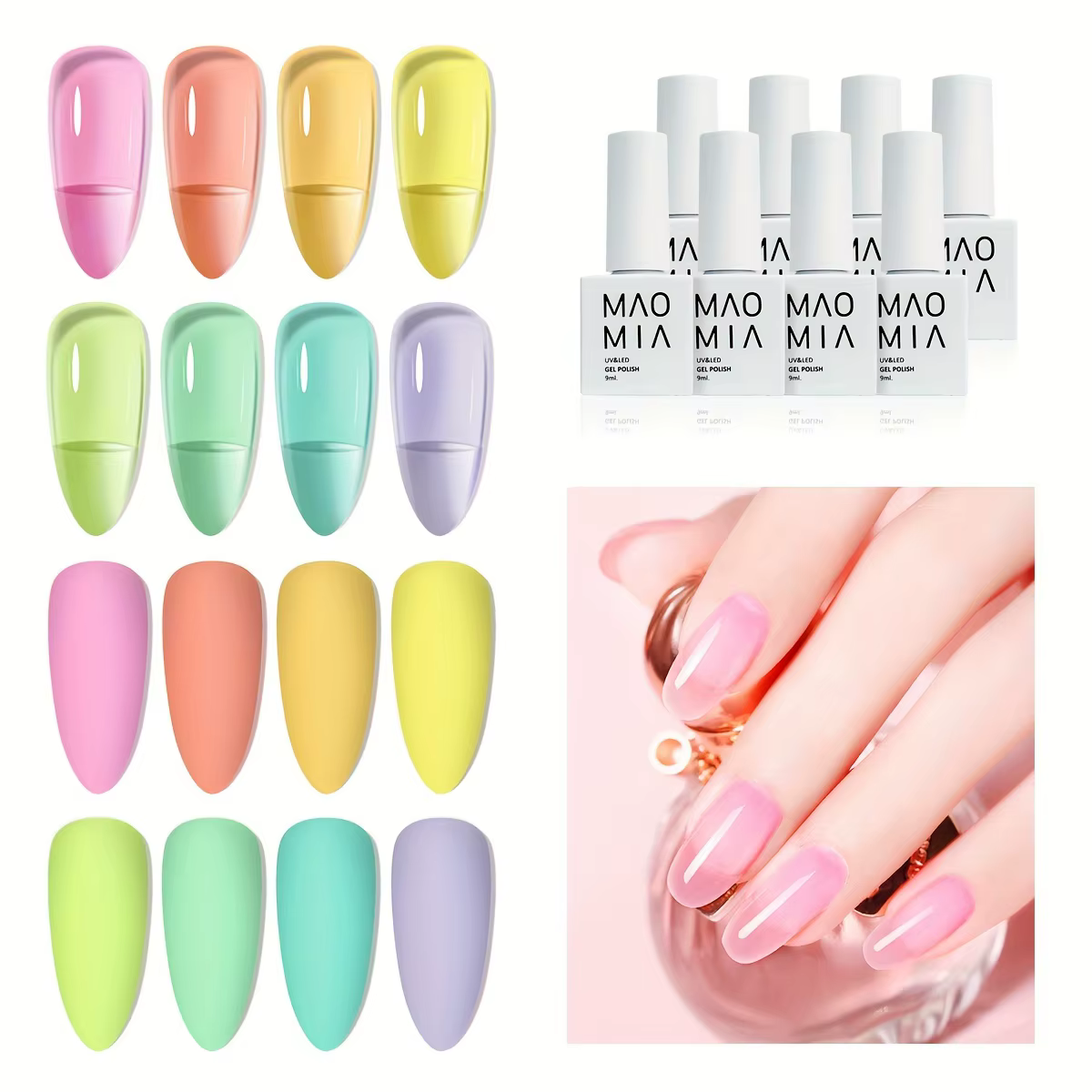 Wooly Bully Kitsch ongles couleur transparente gelée sirop Gel vernis UV LED Gels