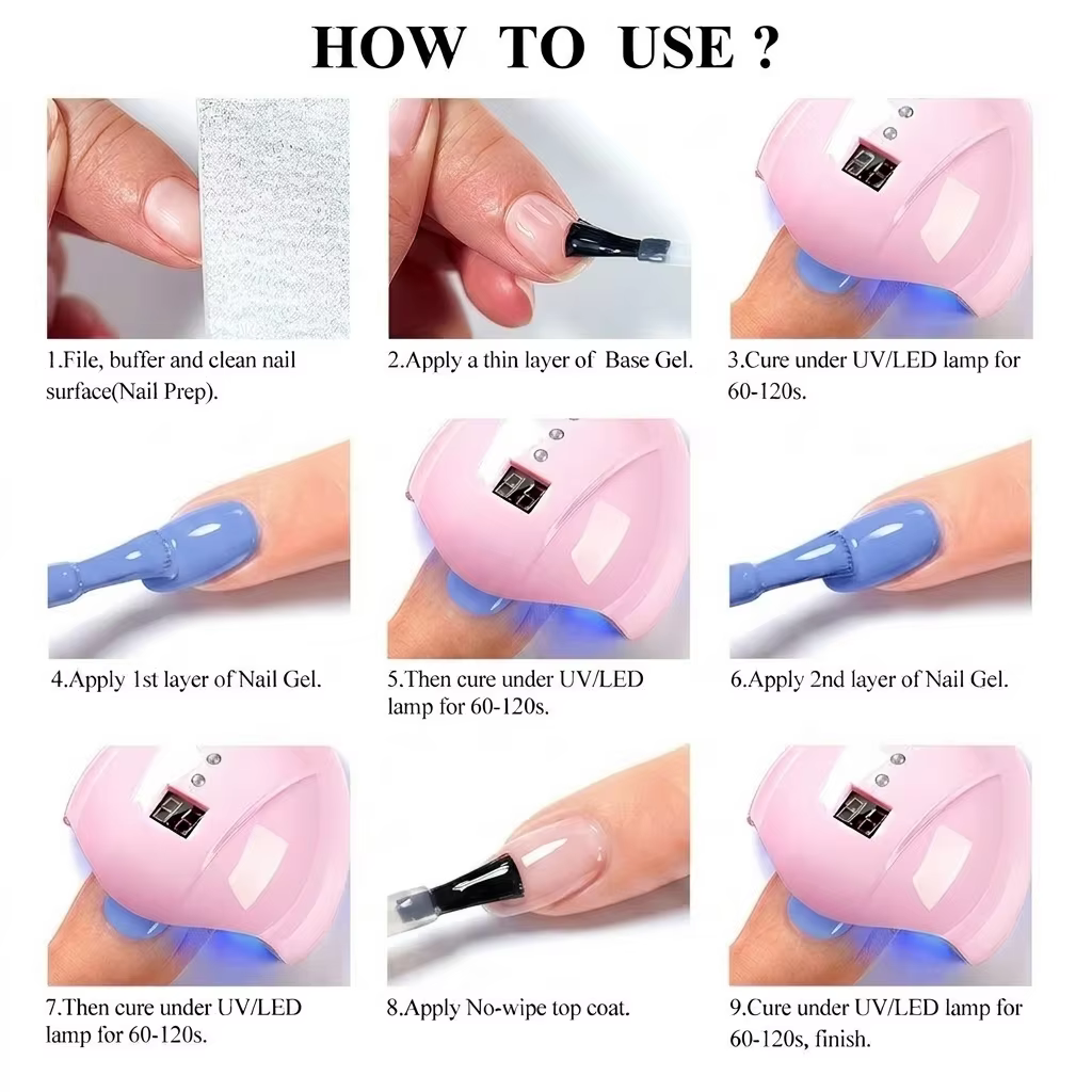 Gel vernis à ongles d'été