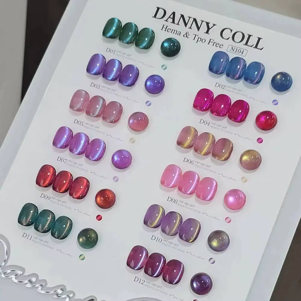 Kit de vernis à ongles gel effet œil de chat TPO FREE avec présentoir