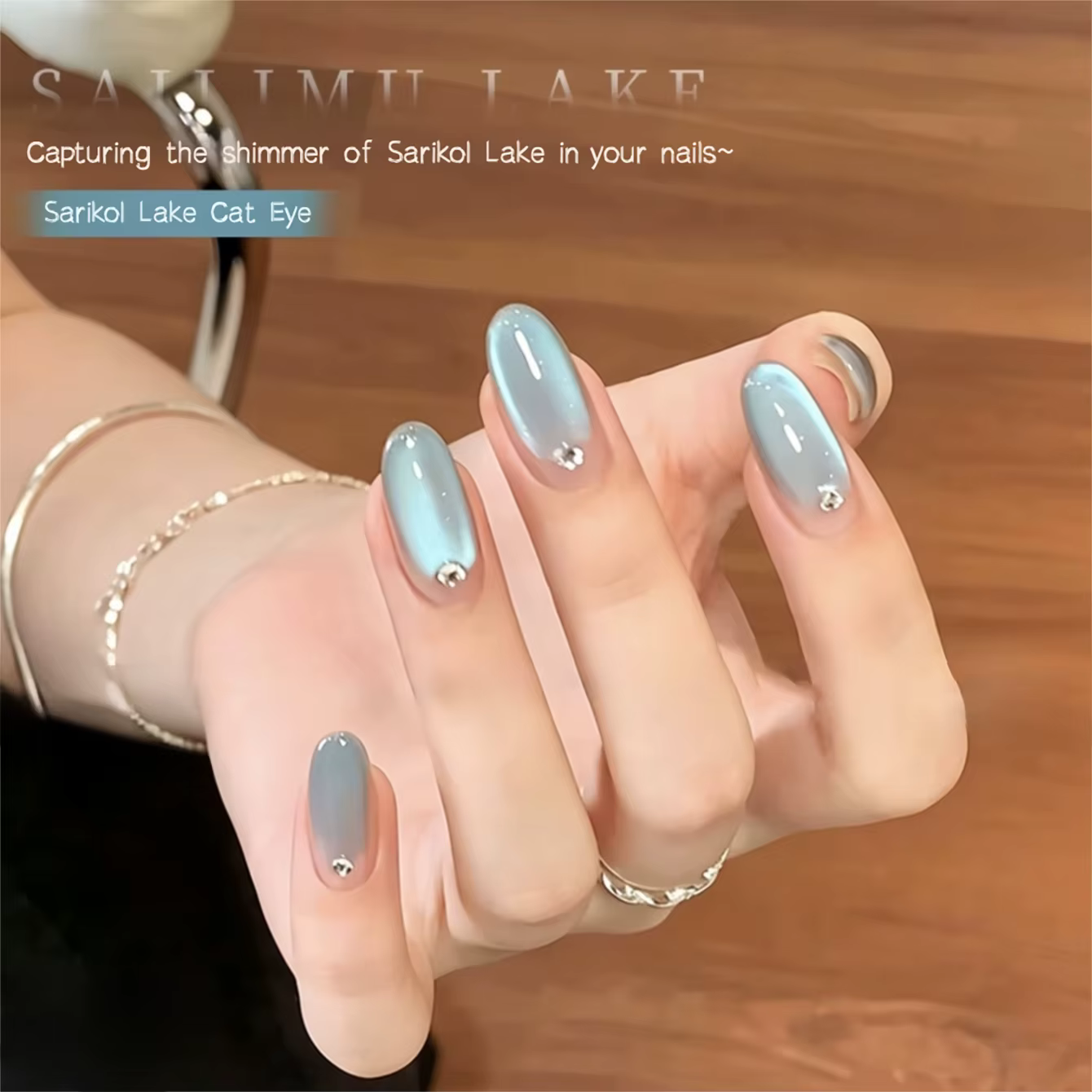 MIANEL 10ML Nouveauté Été 2026 Gel à ongles magnétique effet œil de chat bleu clair