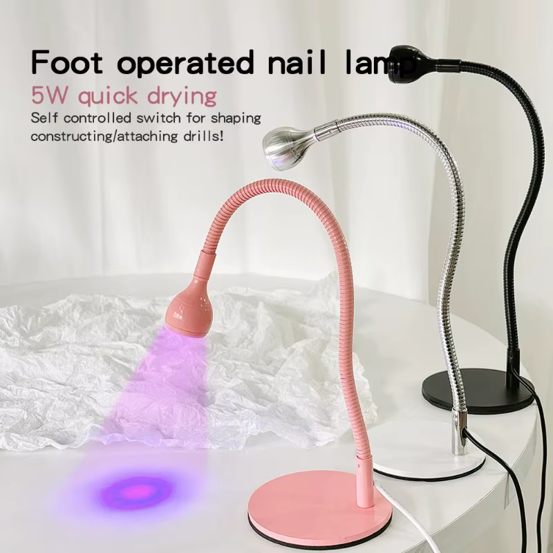 Lampe UV de photothérapie 5/10W pour nail art avec pédale