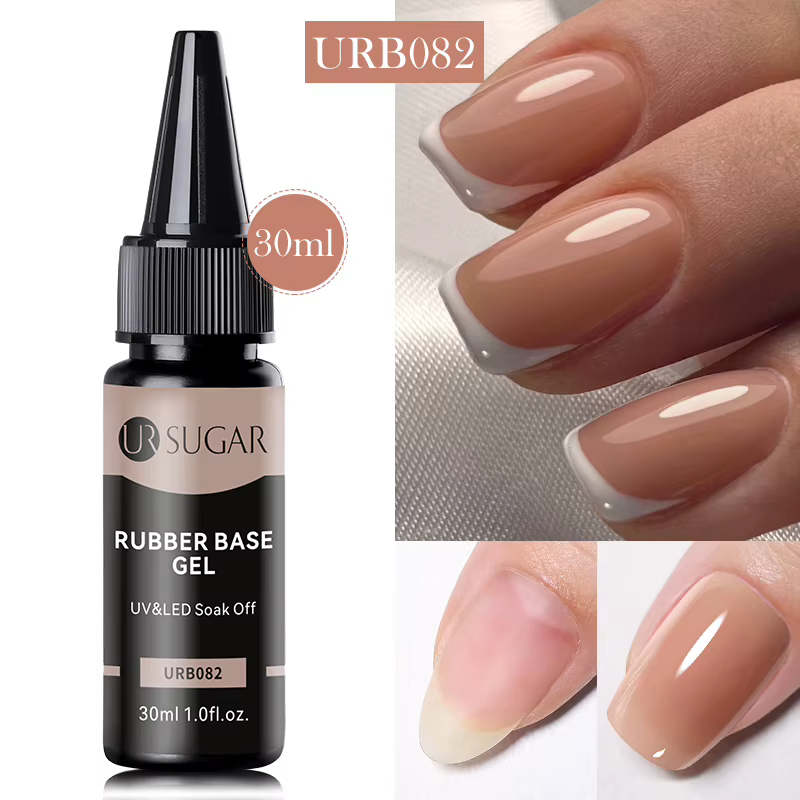 UR SUGAR 30ml Gel de Base en caoutchouc rechargé grande capacité cristal nu rose clair tremper UV LED vernis pour Nail Art Gel construit