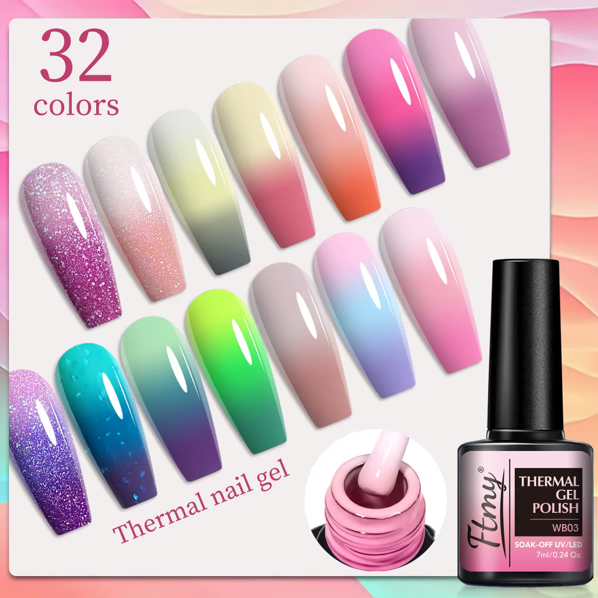 Vernis à ongles Gel à couleur changeante