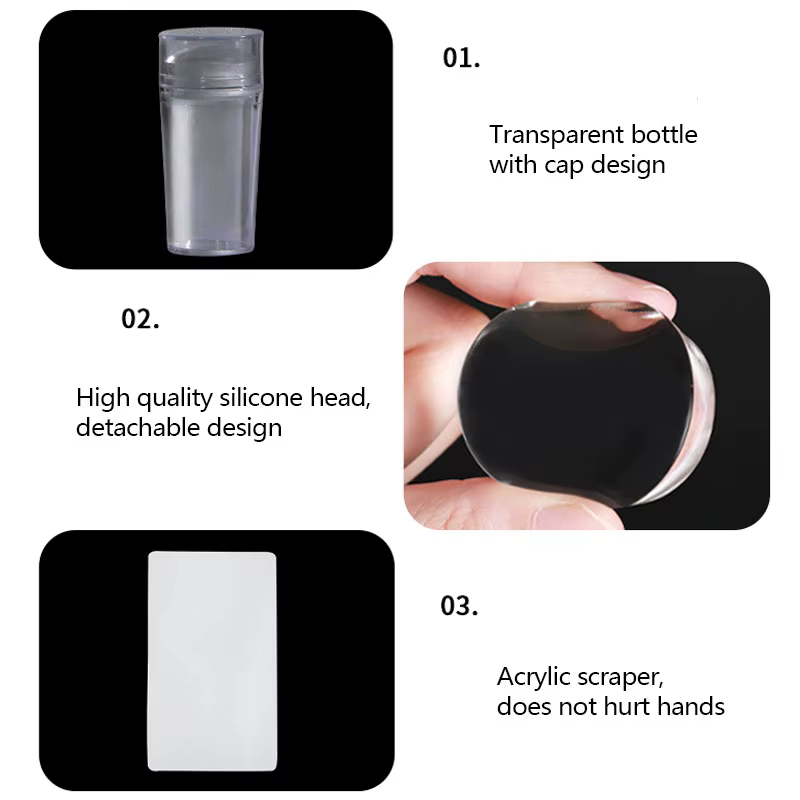 Kit de Plaques de Stamping pour Nail Art