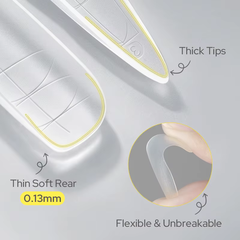 BORN PRETTY – Nouveaux faux ongles longs stiletto avec lignes de guidage intégrées