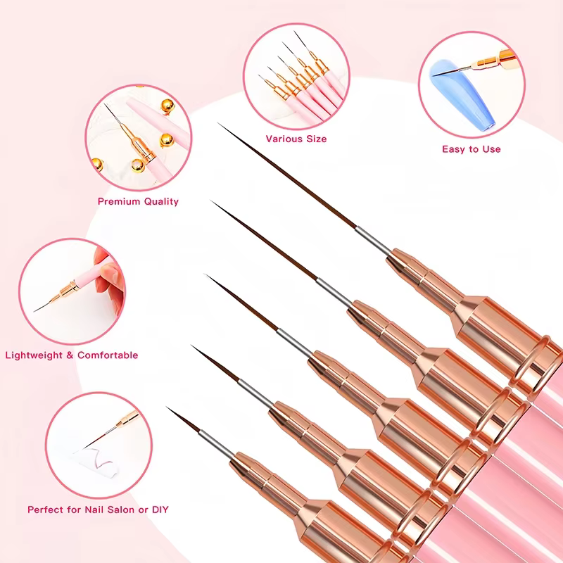 Ensemble de pinceaux pour revêtement d'ongles