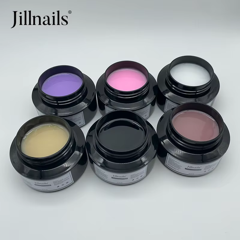 Jillnails 50ml constructeur de Gel blanc laite auto-nivelant Gel russe moyen pour Extension d'ongles construction