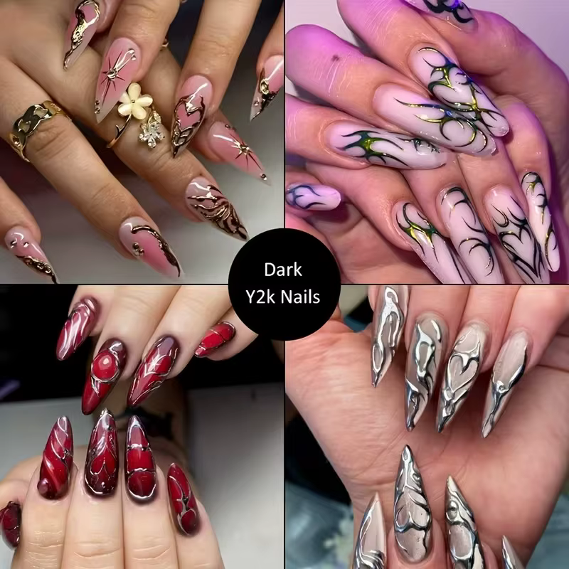 Autocollants pour ongles gothiques