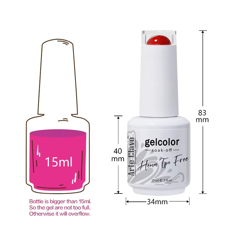 Arte Clavo 15ml Vernis à ongles gel UV hybride sans HEMA ni TPO