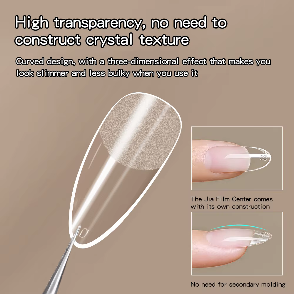KANIU 320 pièces Capsules d'ongles à presser à couverture complète