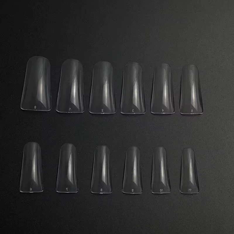 120 pièces pointes d'ongles de canard pour Extension faux ongles en acrylique transparent 12 tailles accessoires et