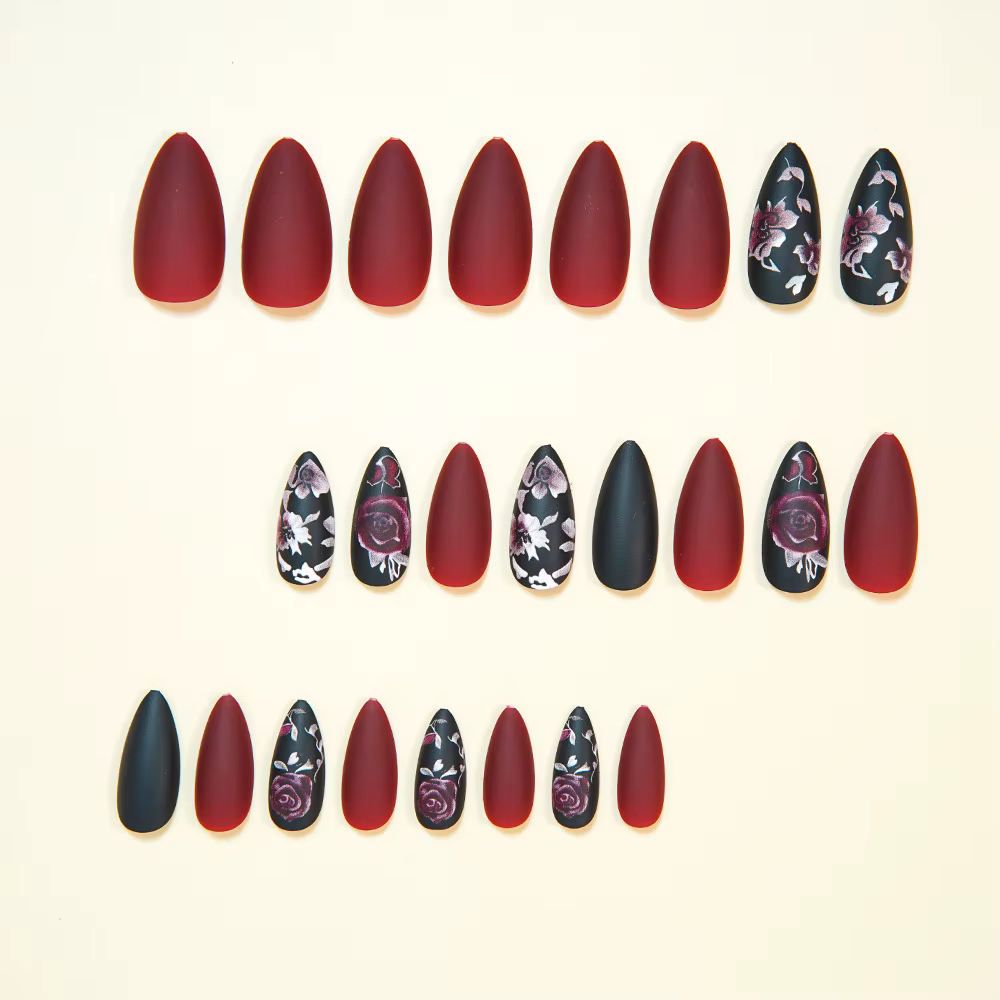 Faux ongles moyens pour femmes et filles