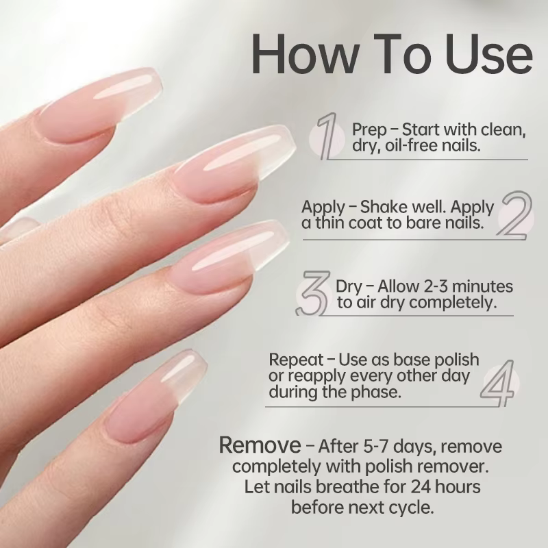 LILYCUTE 12ML Vernis à Ongles Soin