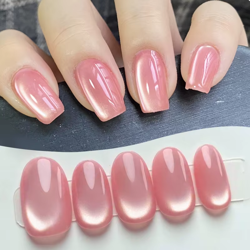 BORN PRETTY 10ml perle de verre rose chat Gel magnétique vernis à ongles printemps clair de lune gelée cristal Semi Permanent tremper manucure