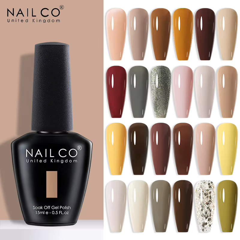 NAILCO Gel vernis à ongles printemps 140 couleurs pour la décoration d'automne Semi Permanent mat couche de Base