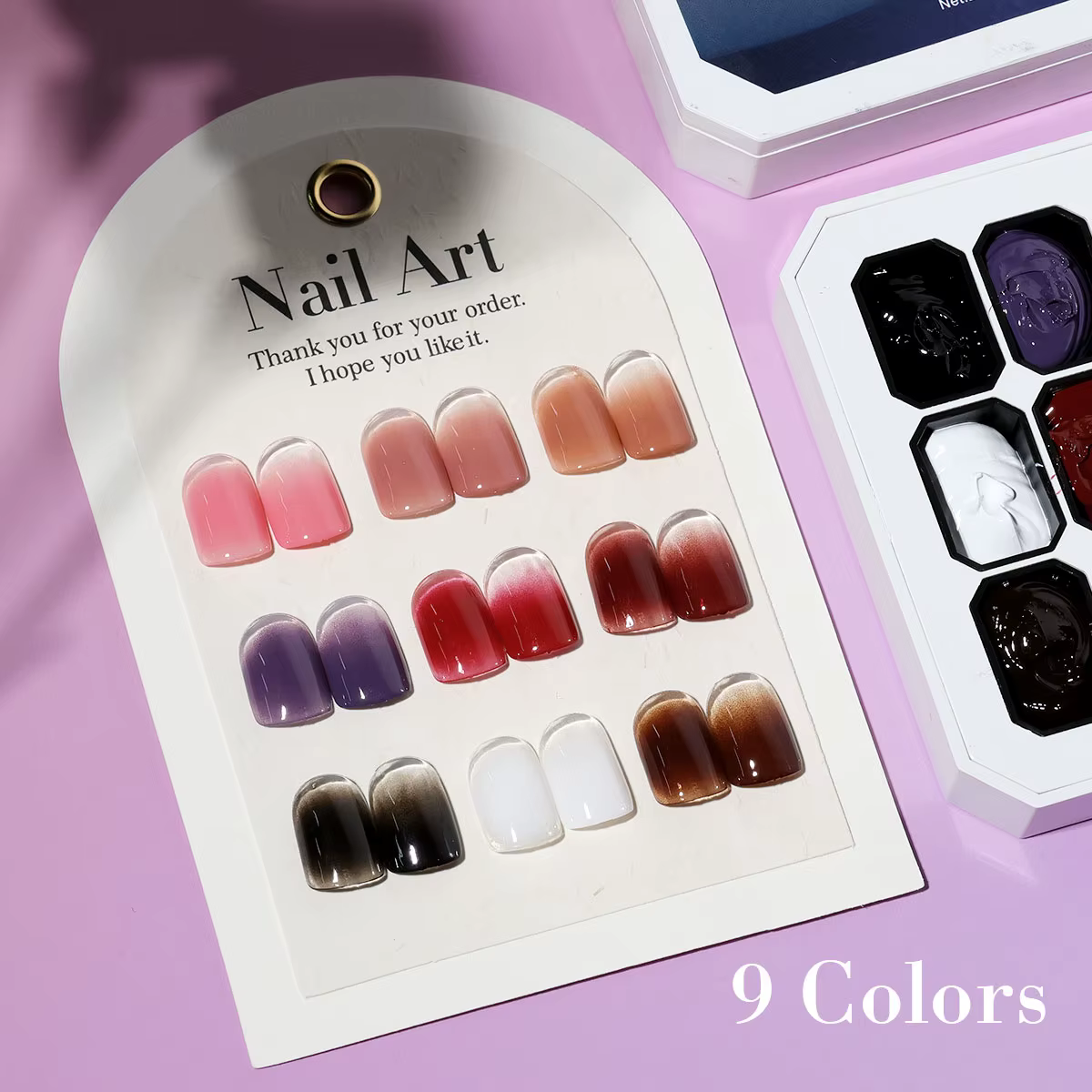 LIMEGIRL 9 couleurs dégradé peinture Gel Nail Art Design bricolage solide Gel vernis à ongles rapidement sculpté pétale