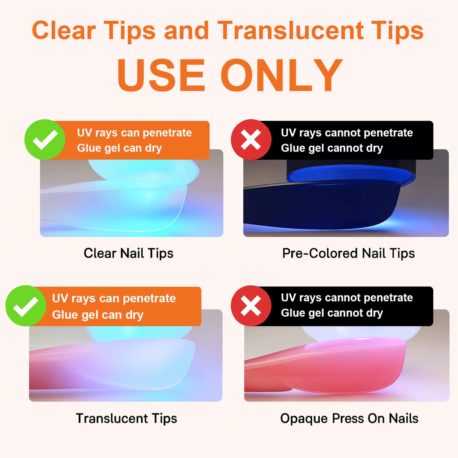 TWOING 8g clair solide ongles conseils Gel longue durée forte adhérence UV/LED Gel de construction