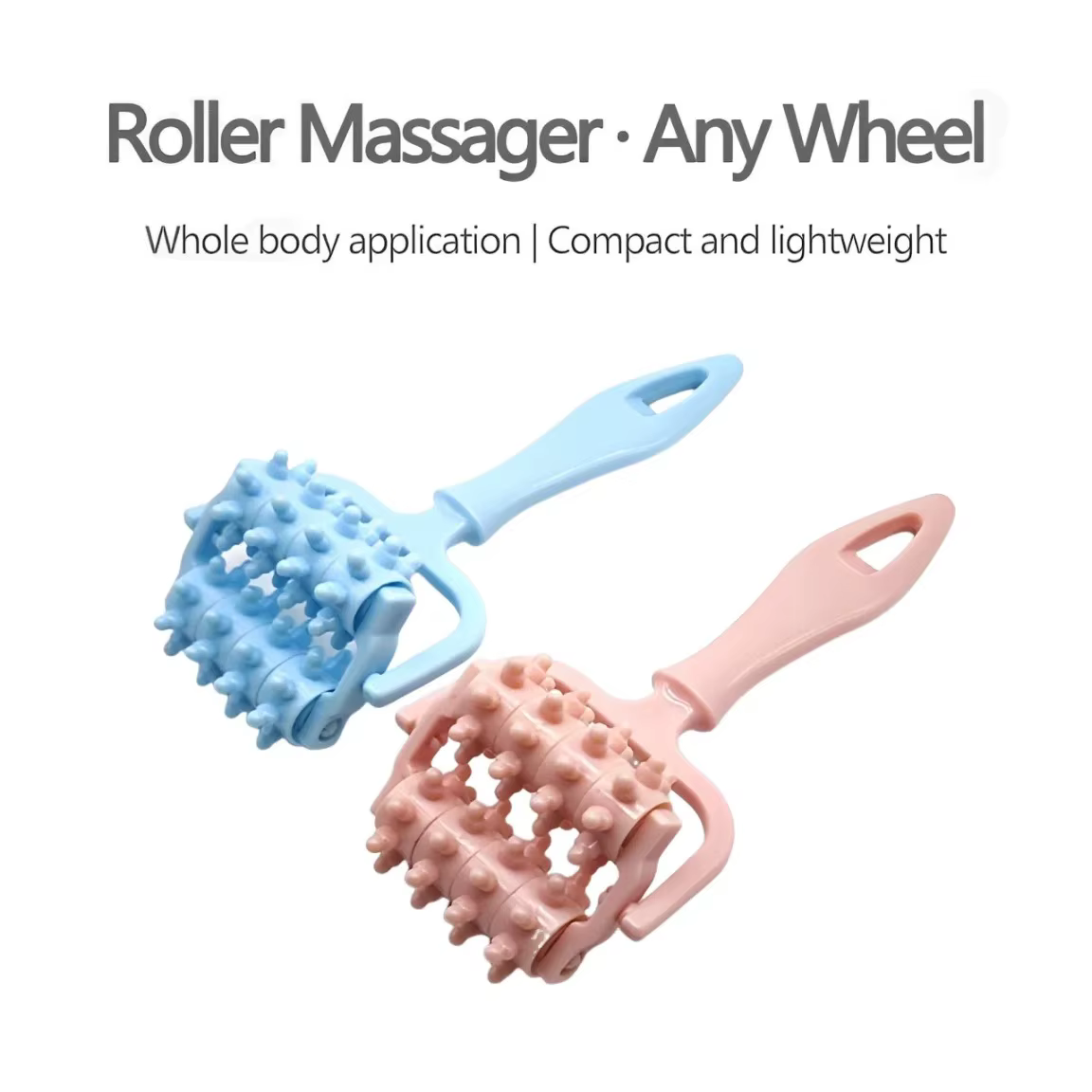 1PCFast Anti Cellulite double rouleau masseur de beauté portable Anti Cellulite masseur rouleau étirement musculaire santé outil de Massage
