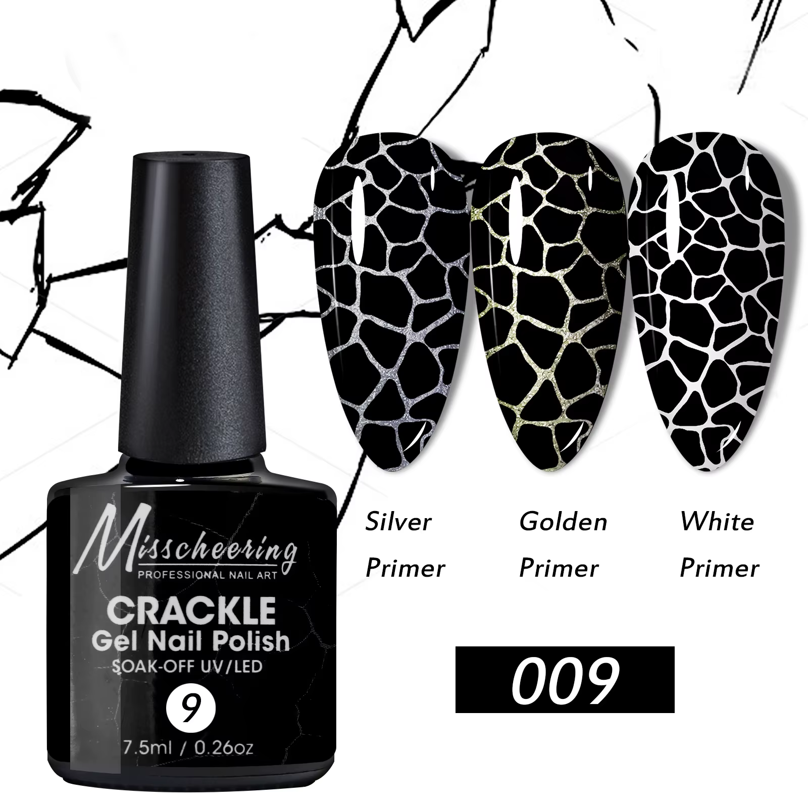 Verhéritage à Ongles Hybride en Gel Craquelé