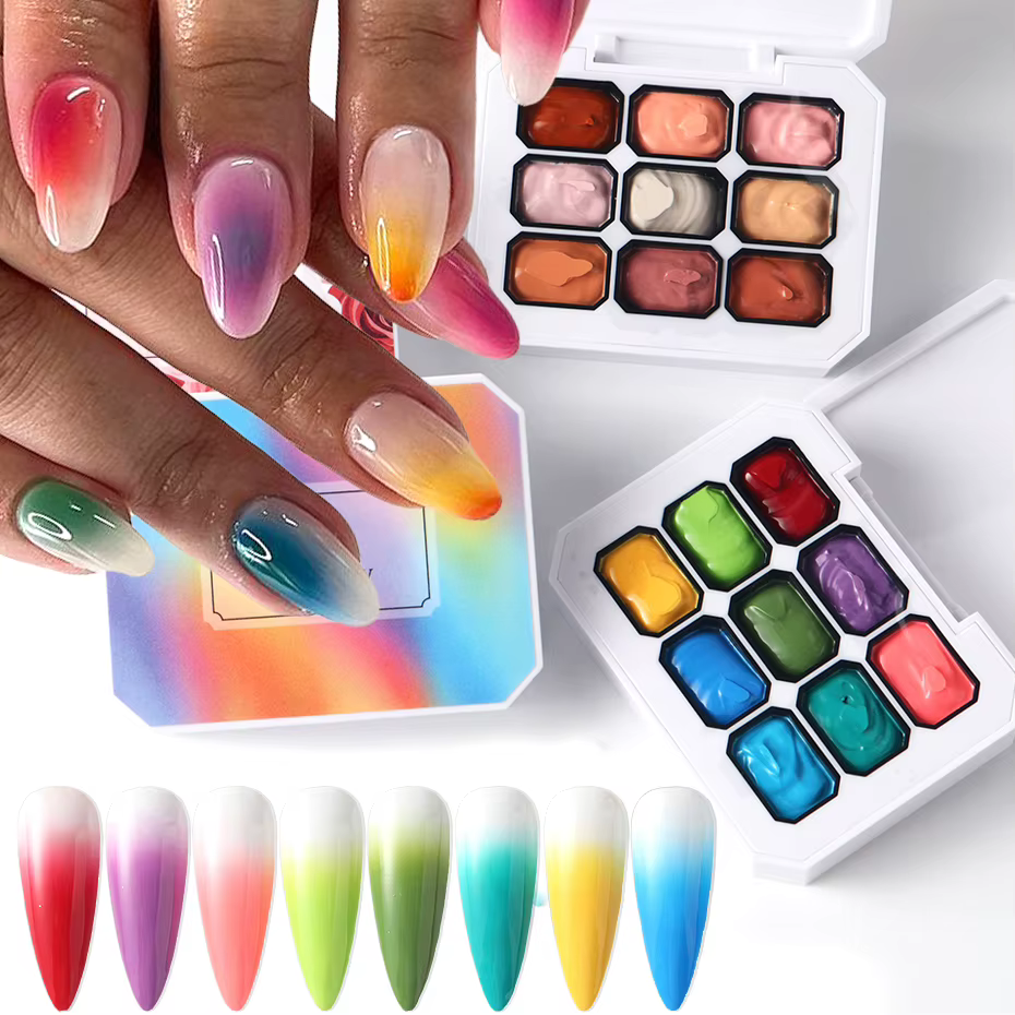 Vernis à ongles Gel dégradé arc-en-ciel