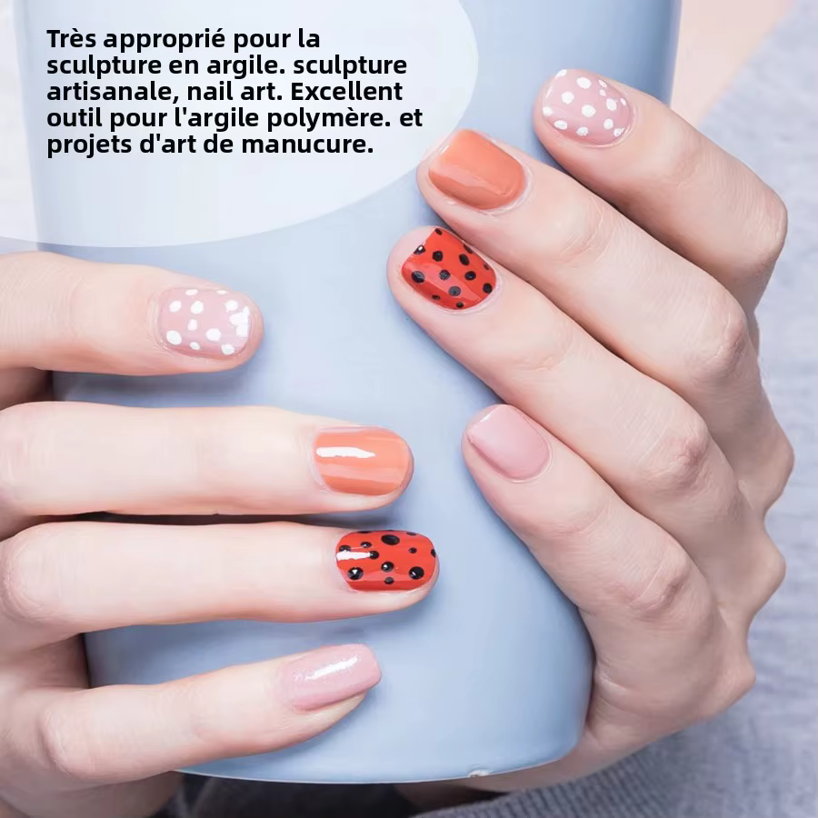 Outils de pointage circulaire pour Nail Art