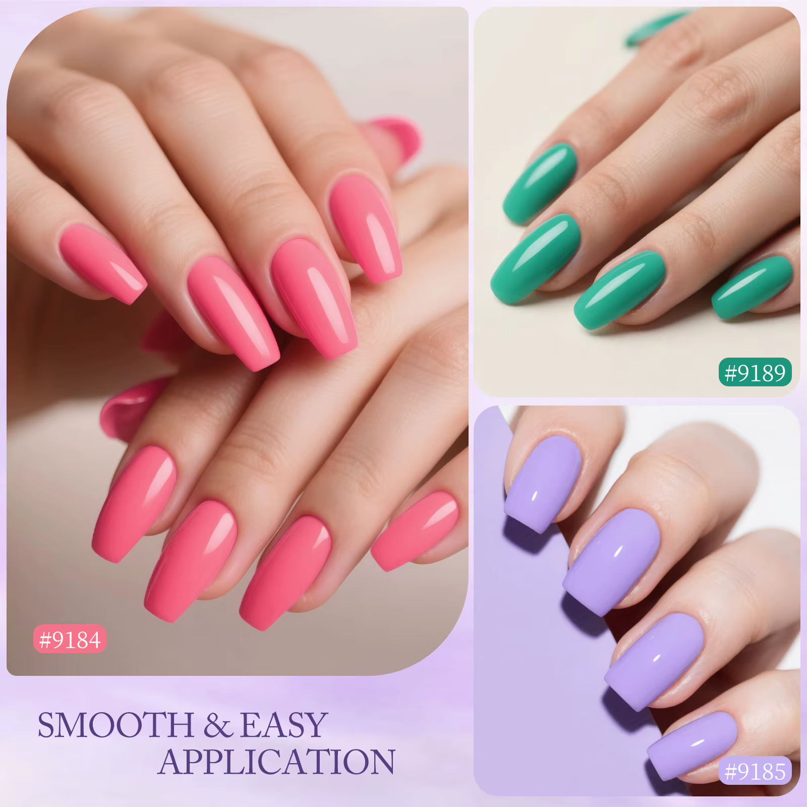 CANNI # Vernis à ongles gel bleu menthe pastel 9171