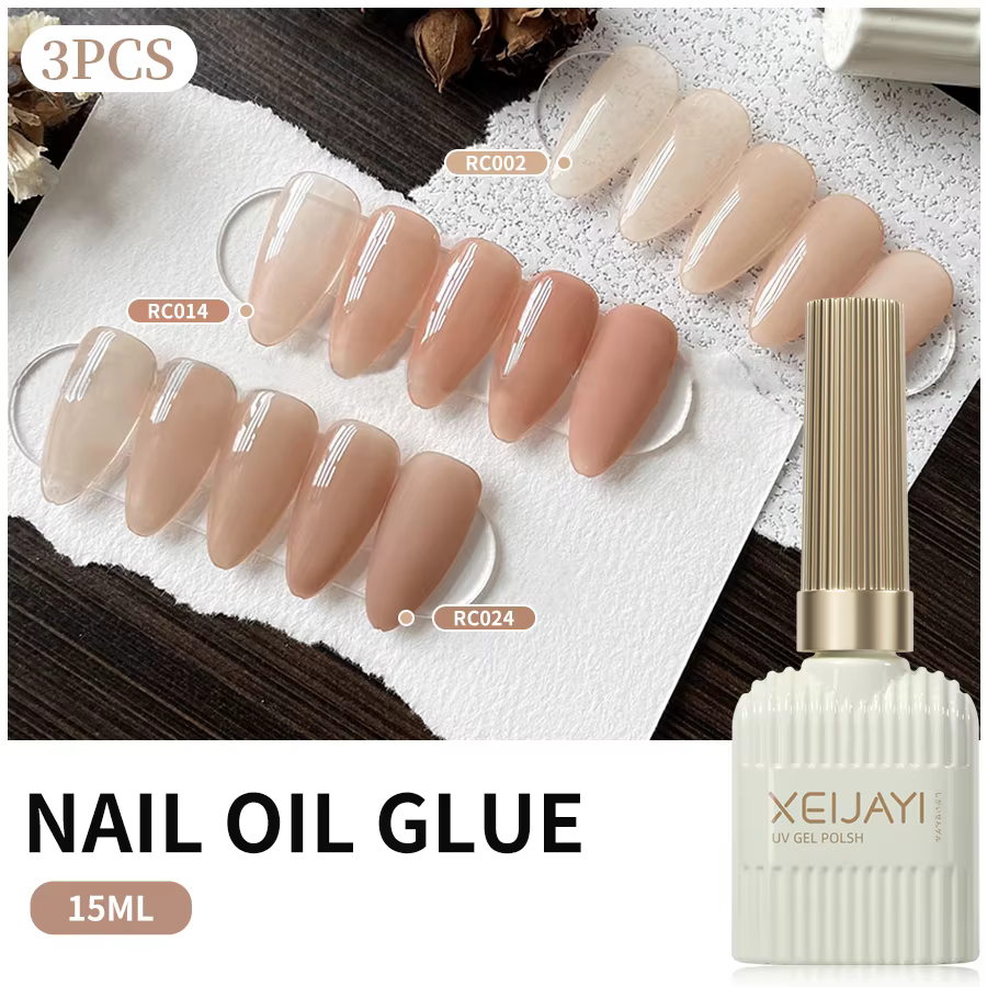 XEIJAYI 3 pièces 15ML vernis rose UV/LED