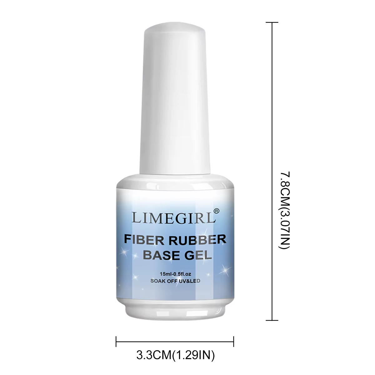 LIMEGIRL15ml Gel à base de caoutchouc en fibre de verre pour la réparation des ongles cassés Construction rapide Gel