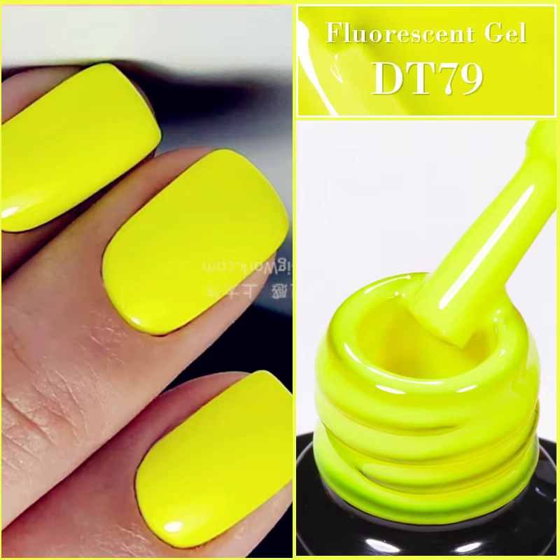 MEET ACROSS 7ml jaune rouge vert Gel Fluorescent Vernis à ongles néon Gel lumineux