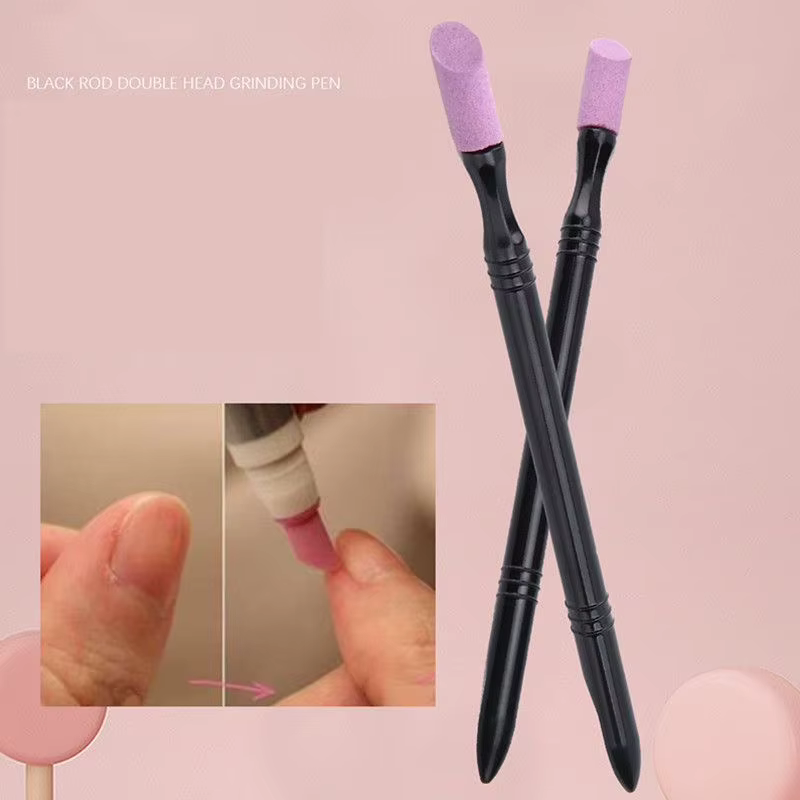 Manucure à Double tête Shi Ying stylo bâton de meulage outil exfoliant ongles