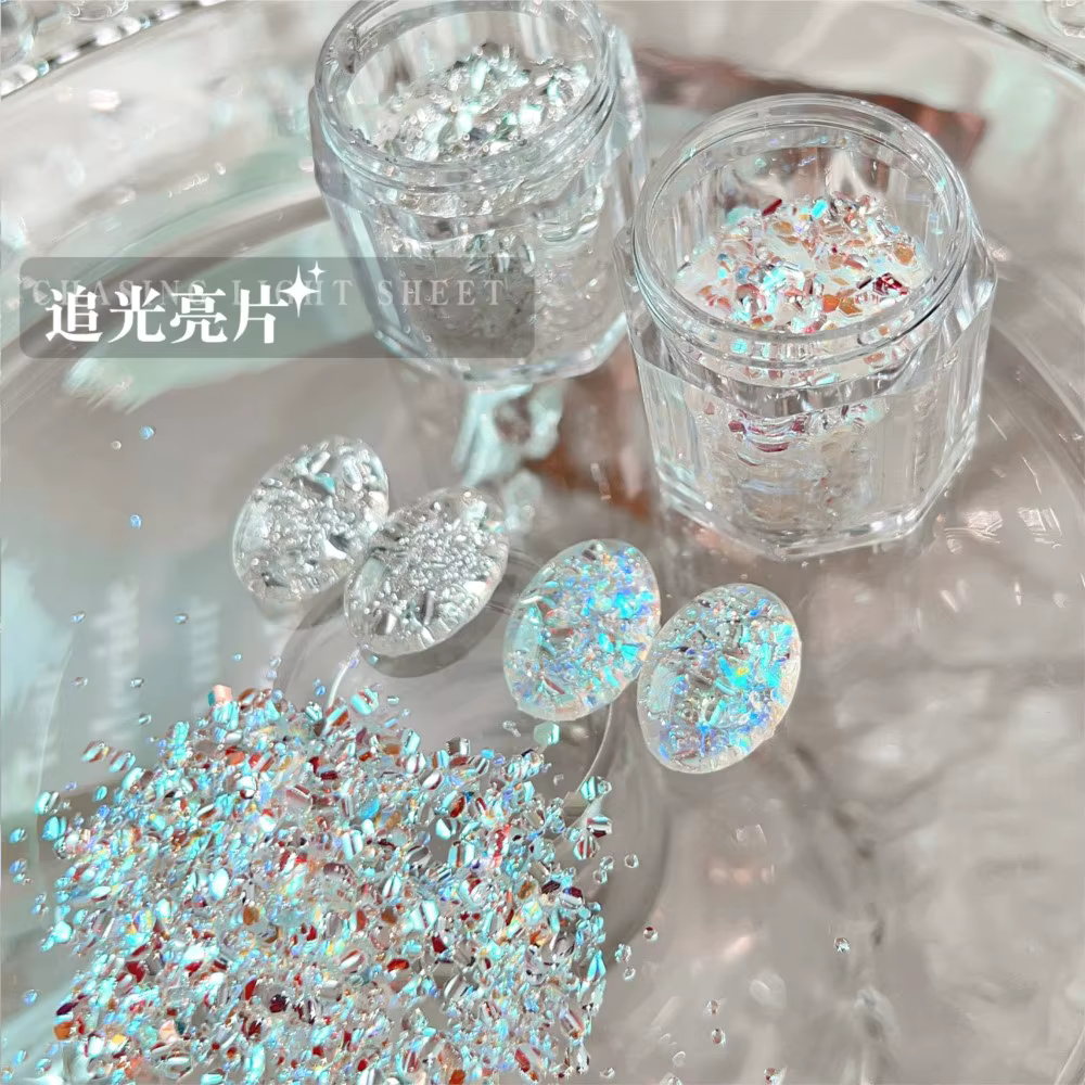 Paillettes holographiques épaisses pour vernis à ongles