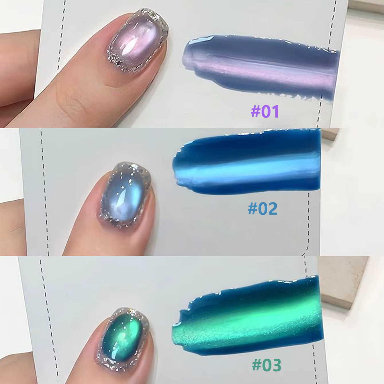 MIANEL – vernis à ongles en Gel vert Emperor Green Cat Eye