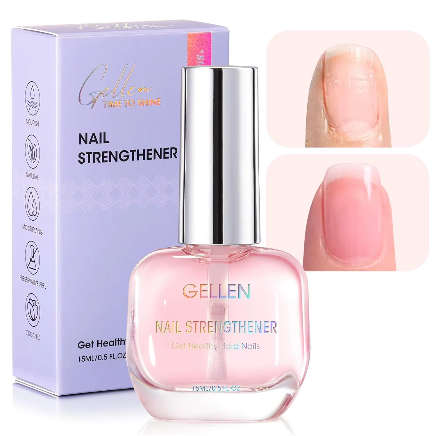 GELLEN Sérum fortifiant et durcissant pour ongles 8 en 1