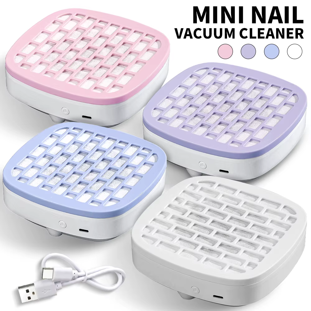 Mini collecteur d'ongles professionnel, extracteur de poussière d'ongles, collecteur d'aspiration de poussière USB, plumeau de Gel pour équipement de Salon de Nail Art