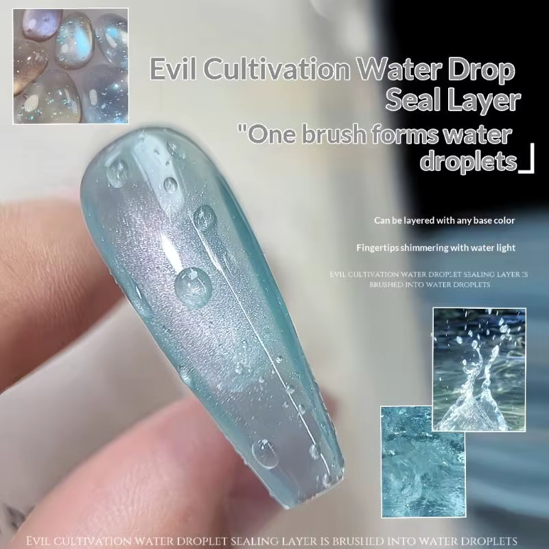 ㉫ Nouveau Gel Nail Art 3D Haute Transparence Effet Goutte d'Eau